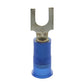16-14 Awg #8 Stud Blue Nylon Insulated Block Fork Terminal