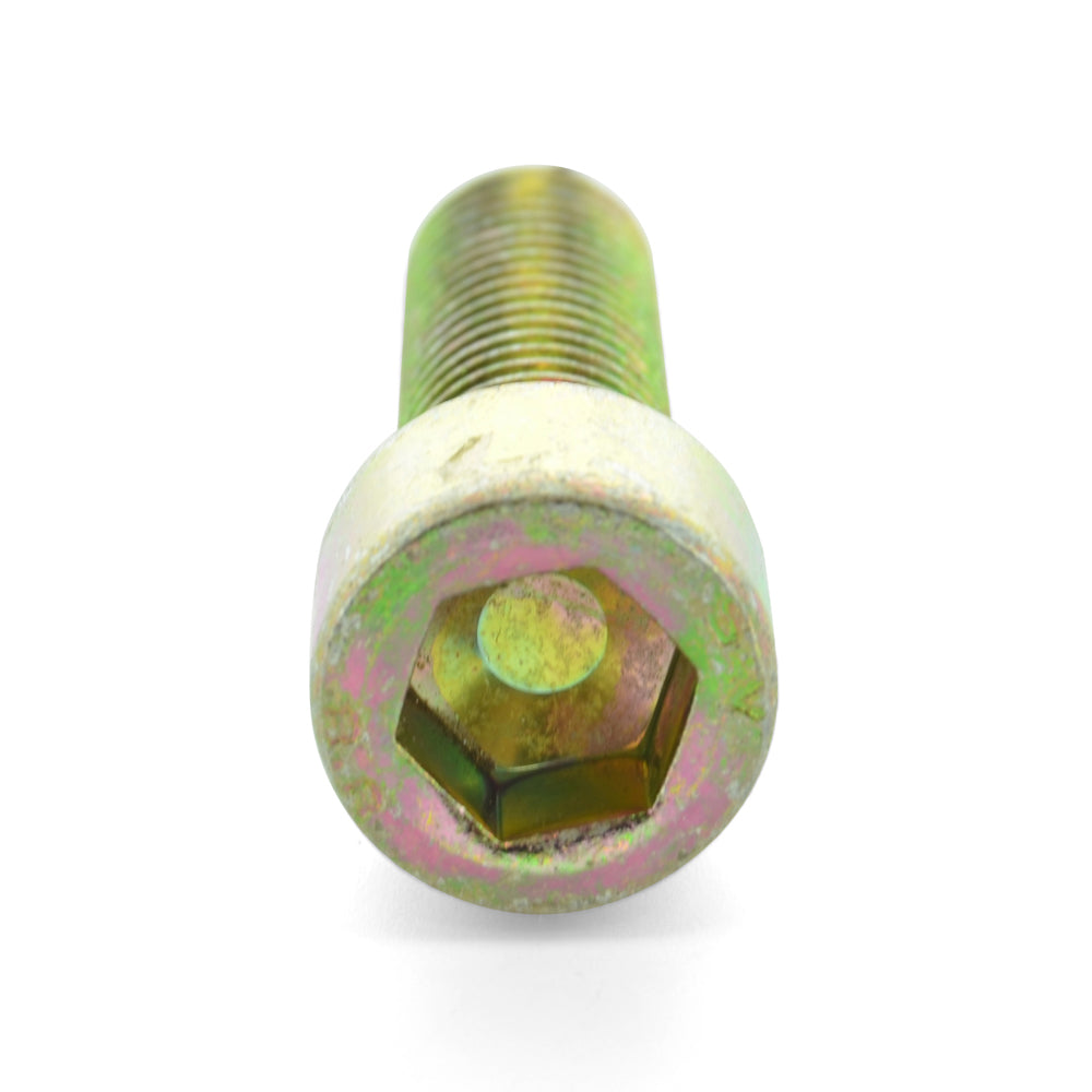 M5 x 0.8 x 30 mm Coarse Yellow Zinc Alloy Steel Socket Cap Screw