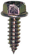 M6 x 1.81 x 20 mm Hex Head Phillips Drive Zinc and Gold Dichromate Steel Screw
