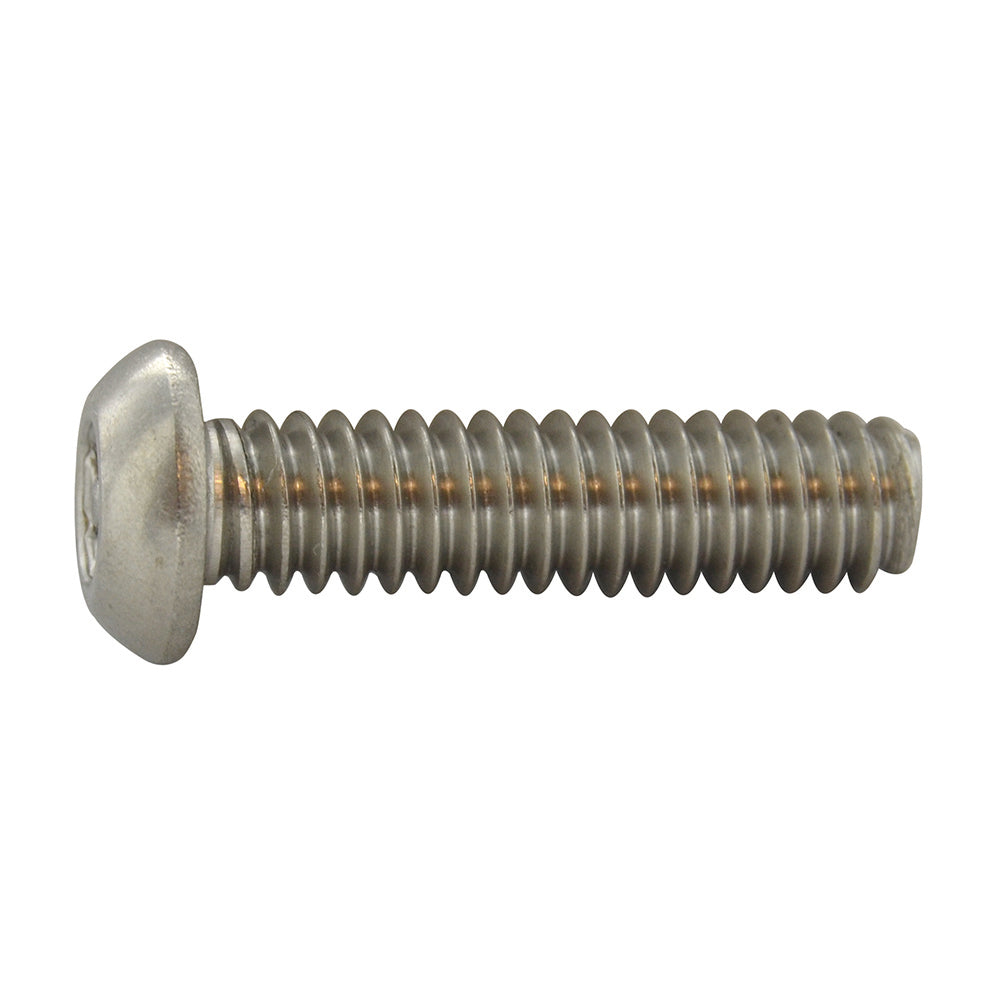 #10-32 x 1-1/4 Inch Stainless Steel Torx Pin Button Head Tamper Resistant Machine Screw