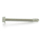 #10 x 1-1/4 Inch Plain 410 Stainless Steel #3 Point Indented Hex Washer Head Self-Drilling Tek Screw
