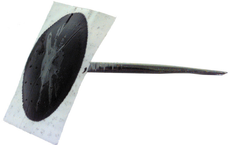 2-1/8 Inch 7/32 Inch Stem Dia 1/4 Inch Injury Black/White Round Universal Quilled Combination Unit