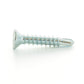 #10-24 x 1-7/16 Inch Zinc Plated Steel #3 Point Phillips Wafer Head Self-Drilling Tek Screw With Wings