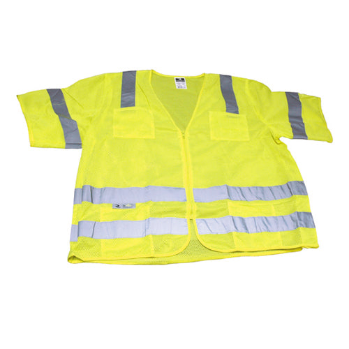 Standard Class 3 Safety Vest Hi-Viz Green X-Large