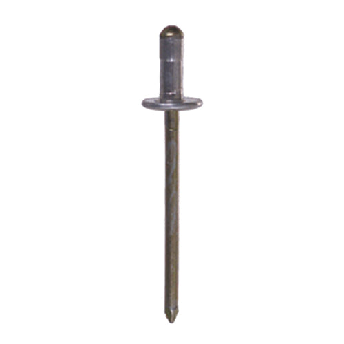 1/32 - 3/16 Inch Grip 1/8 Inch Dia Aluminum Large Flange Dome Head Multi-Grip Blind Rivet