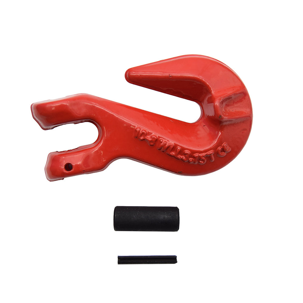 5/16 Inch Grade 80 Red Painted Forged Steel Alloy Clevis Grab Hook