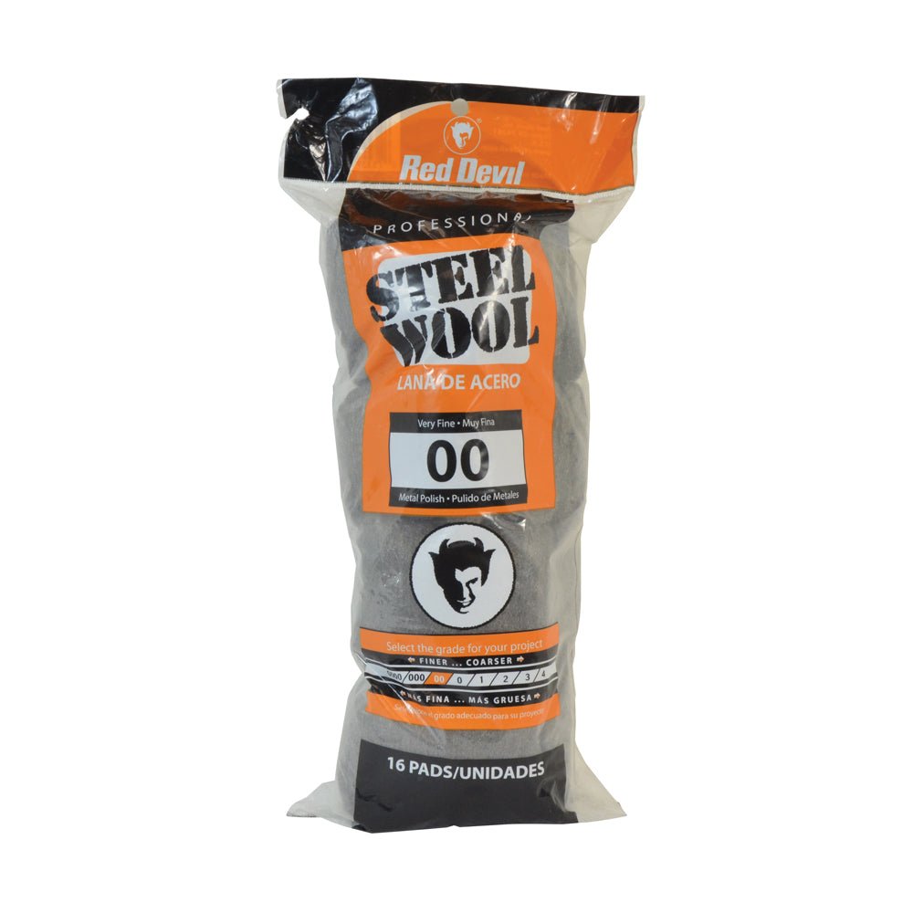 #00 Steel Wool Very Fine - 16 Per Pack