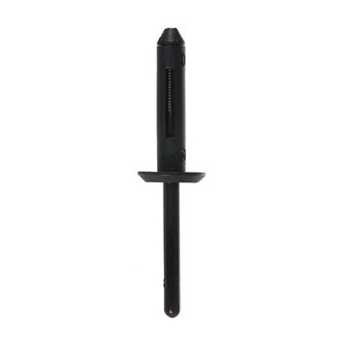 13/64 Inch X 2 Inch 15/64 - 25/64 Inch Grip Black Nylon Blind Rivet