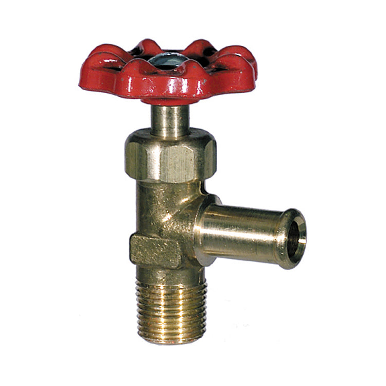 5/8 Inch x 3/8 Inch Truck Shut-Off Vale Male Pipe To Hose Brass