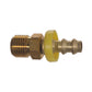 3/16 Inch x 1/4 Inch Barb Hose x Tube CA360 Brass Barb-Tite Male Inverted Swivel