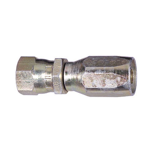 5/16 Inch x 1/2 Inch Jic 37 Degree Female Swivel Yellow Zinc 247 N Series Weatherhead Field Attachable Coupling
