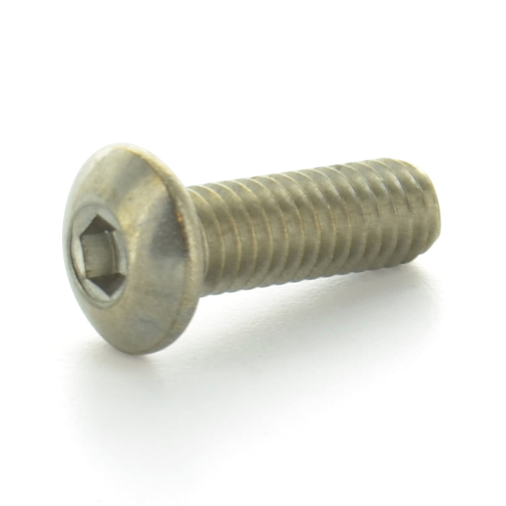 M3 x 0.5 x 6 mm Coarse Plain 18-8 (A2) Stainless Steel Iso 7380-1 Button Head Socket Cap Screw