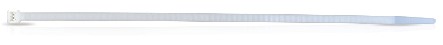 15-1/4 Inch x .30 Inch Lashing Tie White Pack of 100