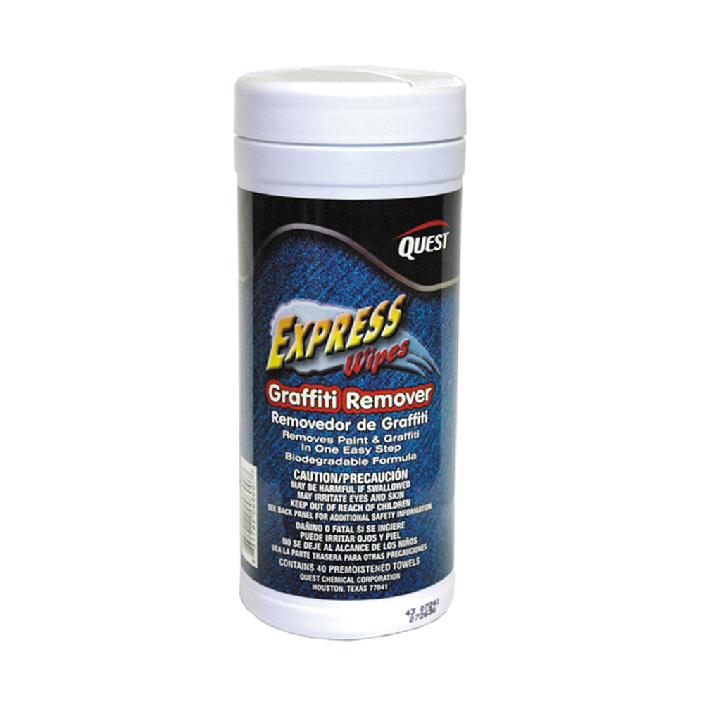 Ez Wipes Graffiti Remover Pre-Moistened Towels - Pack of 40 - 7 x 11