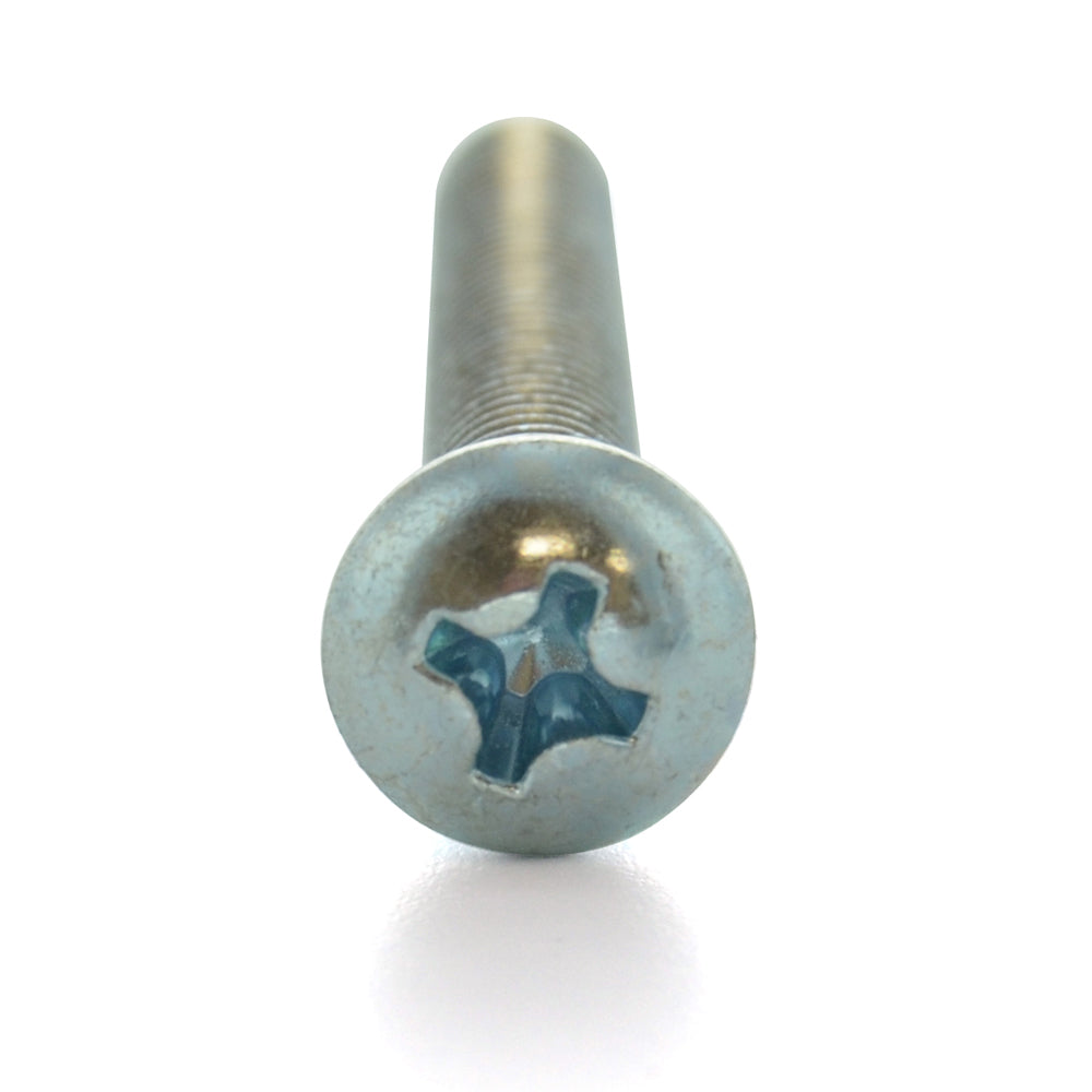 1/4-20 x 5/8 Inch Coarse Zinc Plated Steel #3 Phillips Drive Round Head Machine Screw - Clearance