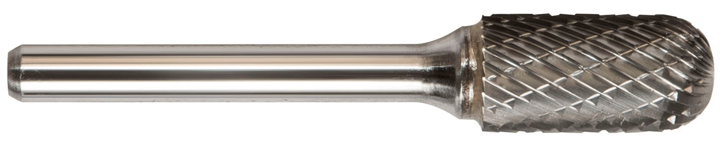 5/16 Inch Cylindrical Ball Nose 1/4 Inch Shank Sc-2 Carbide Bur