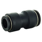 M12 x M10 Plastic Unequal Straight Union Compression Fitting