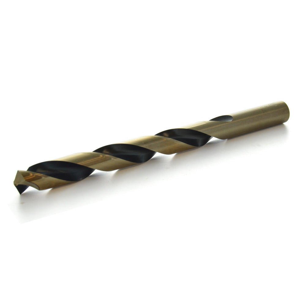 13/64 Inch Tin Coated Jobber Length Drill Titanium Nitride Finish High Speed Steel