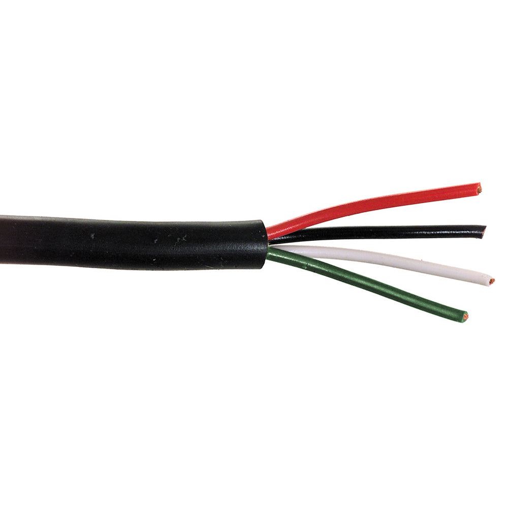 12 Ga Jacketed Multi Conductor Wire White / Black / Green / Red 100' Roll