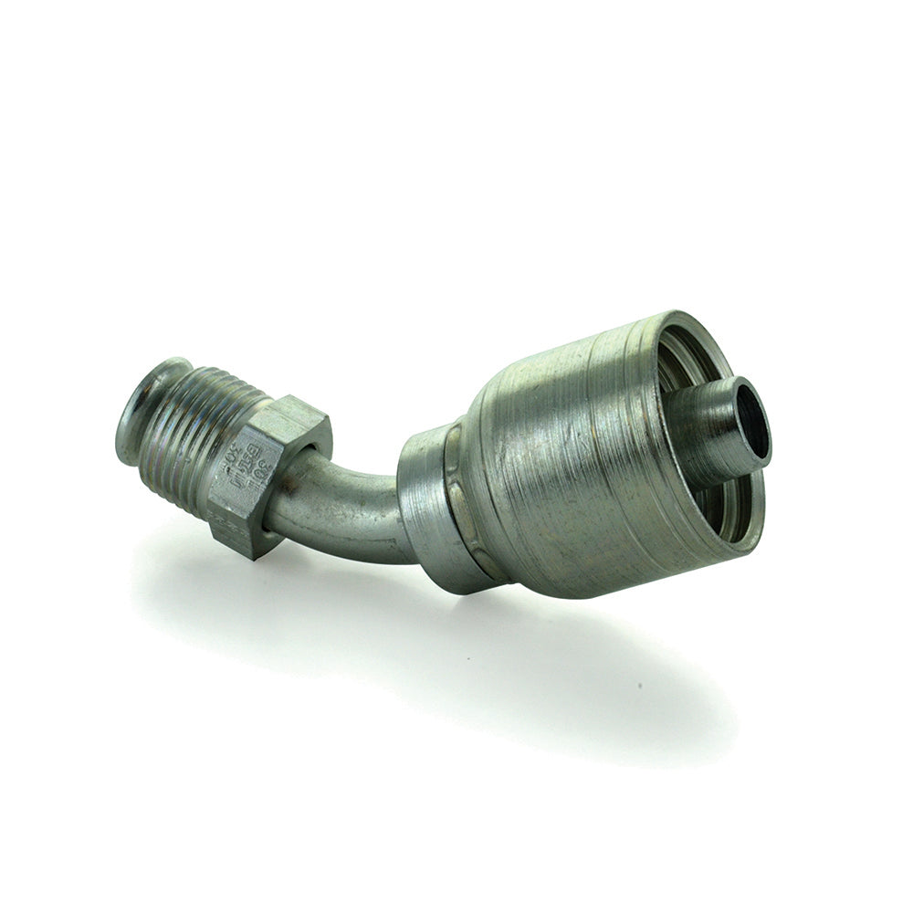 1/4 Inch x 7/16-24 Inverted Male Swivel 45 Degree Elbow Z Series Weatherhead Fitting