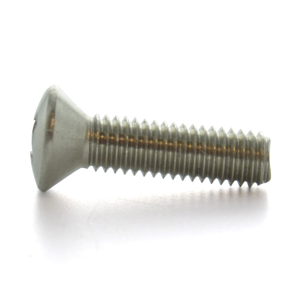 #6-32 x 3/8 Inch Coarse Plain 18-8 (A2) Stainless Steel #2 Phillips Drive Oval Countersunk Head Machine Screw