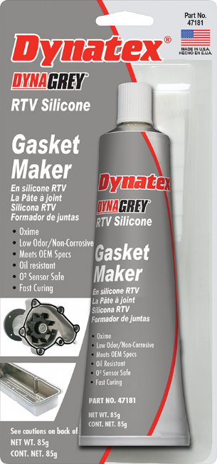Dynatex DynaGrey RTV Silicon Gasket Maker - 3 oz