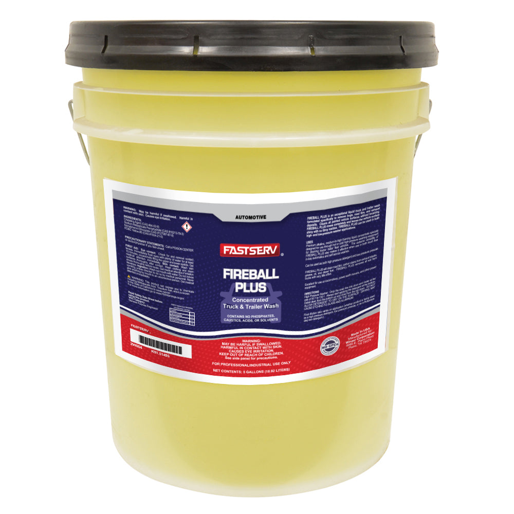 FastServ Fireball Plus Concentrated Truck and Trailer Wash - 5 Gallon Bucket