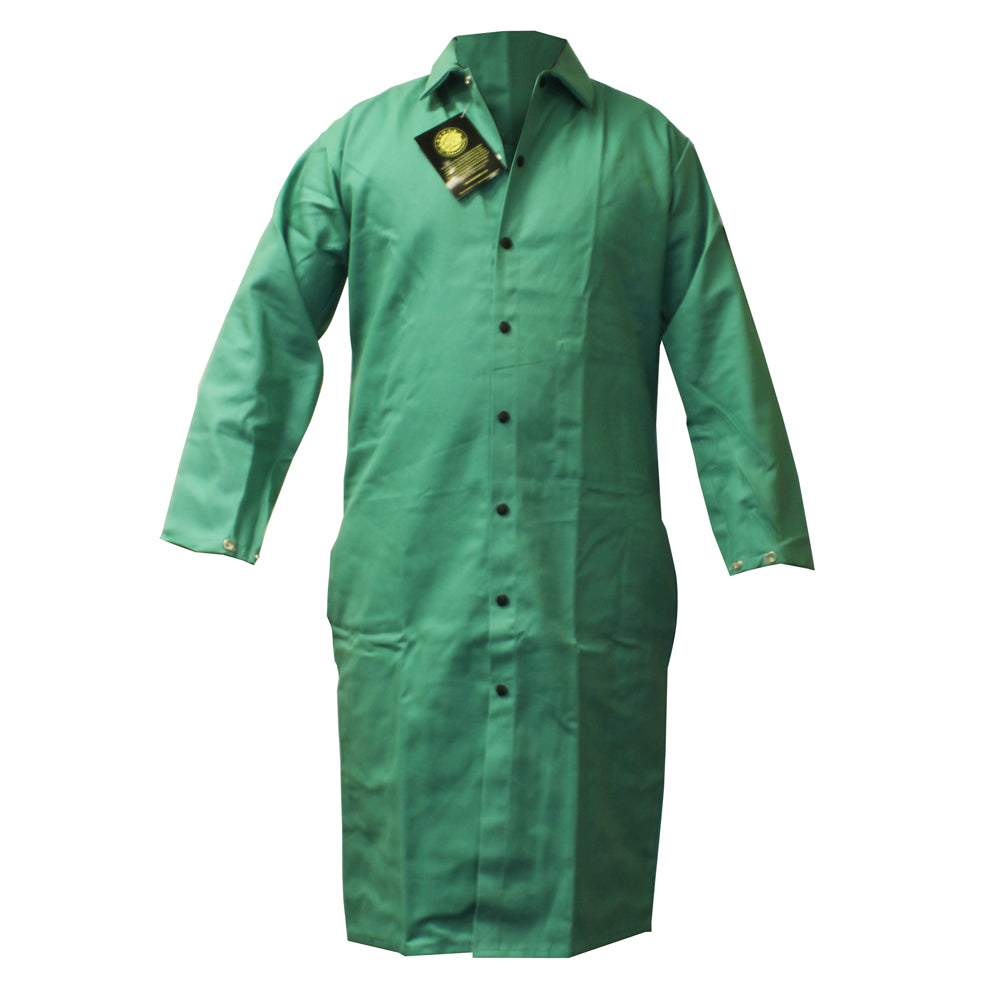 Flame Retardant Welding Coat Green Large - Clearance