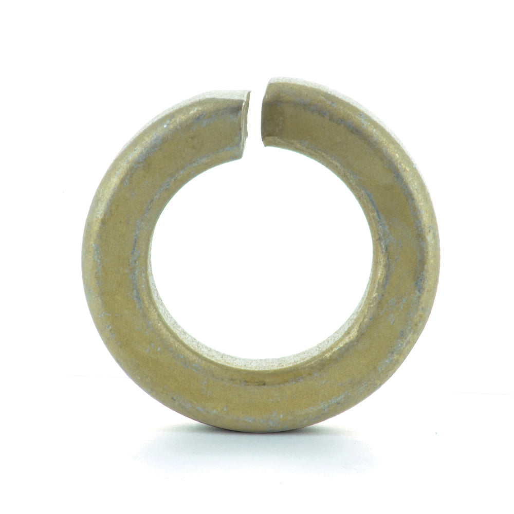 1-1/2 Inch Yellow Zinc 4034 Hi-Alloy Steel Split Lock Washer USA