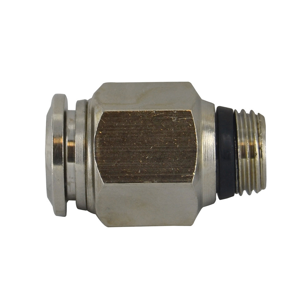 5/16 Inch (M8) Tube x 3/8 Inch Pipe Straight Male Connector - Universal Thread