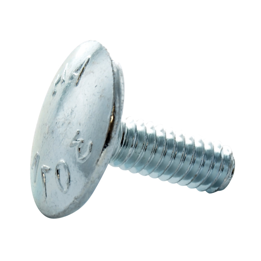 3/8-16 x 1-1/2 Inch Coarse Zinc Plated A307 Grade A Round Head Step Bolt