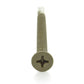1/4-20 x 3-3/4 Inch W.A.R. Coated Steel #4 Point Flat - Countersunk Head Self-Drilling Tek Screw With Wings