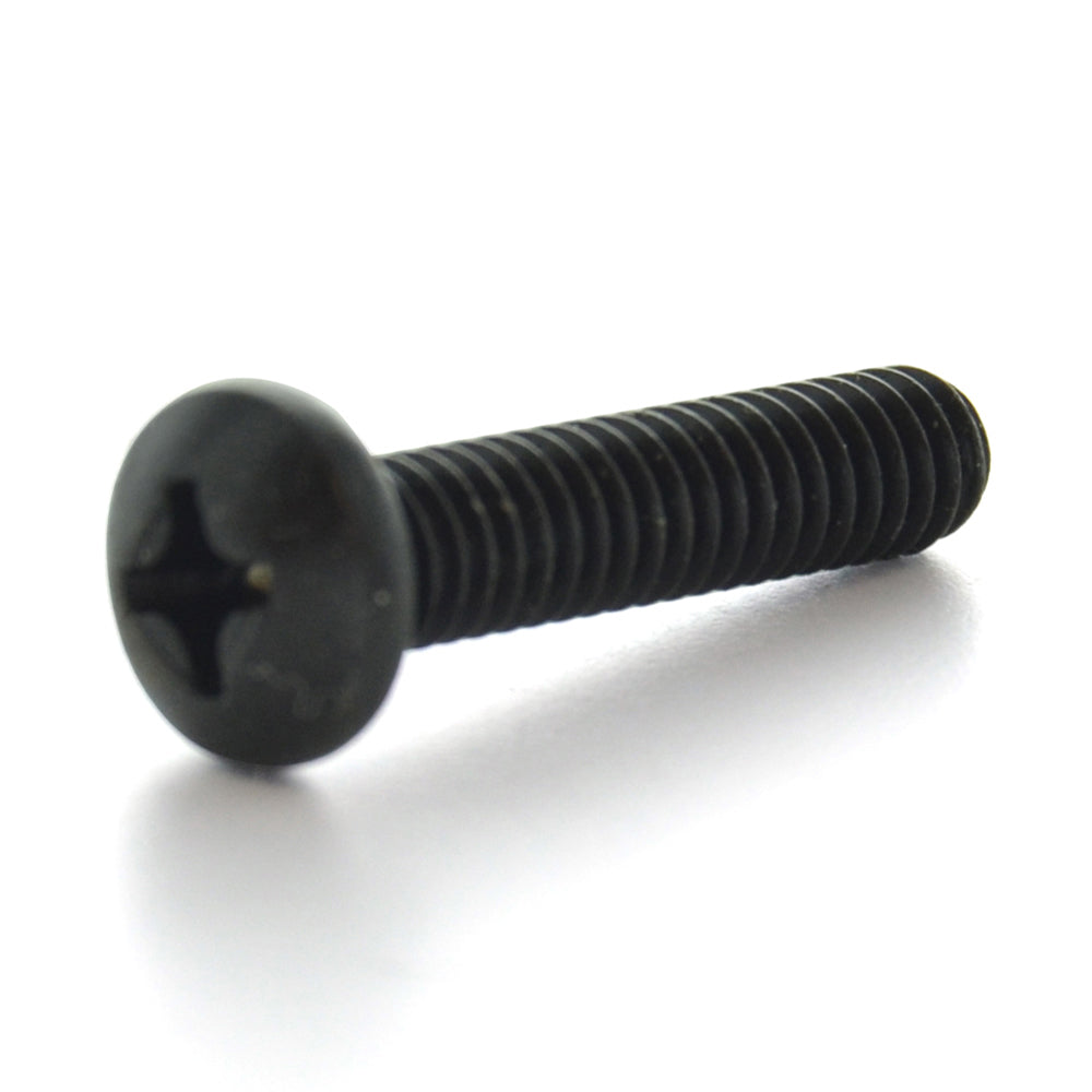 #8-32 x 3/4 Inch Coarse Black Oxide Steel #2 Phillips Drive Pan Head Machine Screw