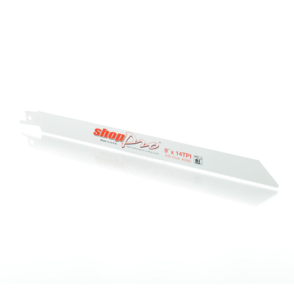 Shoppro 9 x 3/4 x 0.035 Cobalt Metal Cutting Reciprocating Saw Blade - 14 Tpi