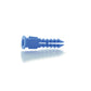 4-6-8 x 1" Yellow Polyethylene Plastic Conical Ribbed Plug Anchor