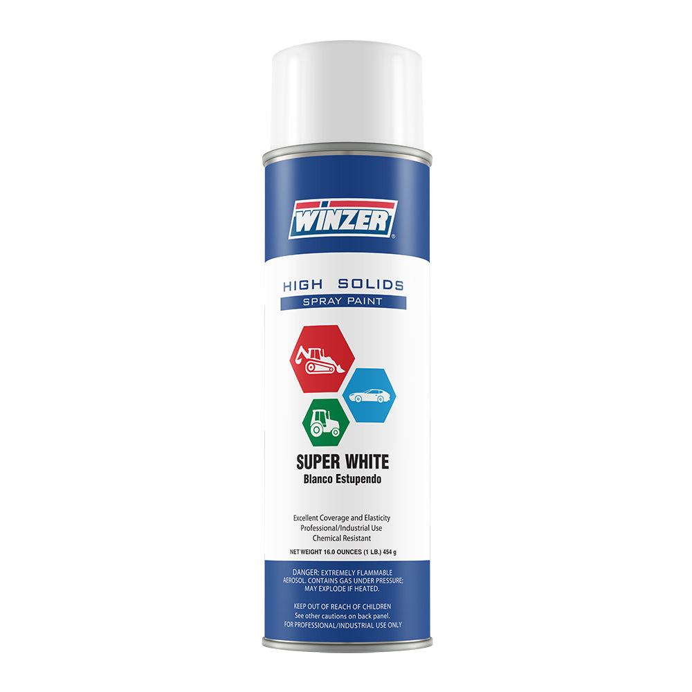 High Solids Gloss Super White (FedEx) Spray Paint  - 16 oz Net Wt