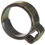 M15 12.80 mm x 14.80 mm Plain 304 Stainless Steel With 302 Stainless Steel Insert Ring Band Stepless® 1-Ear Clamp With Insert
