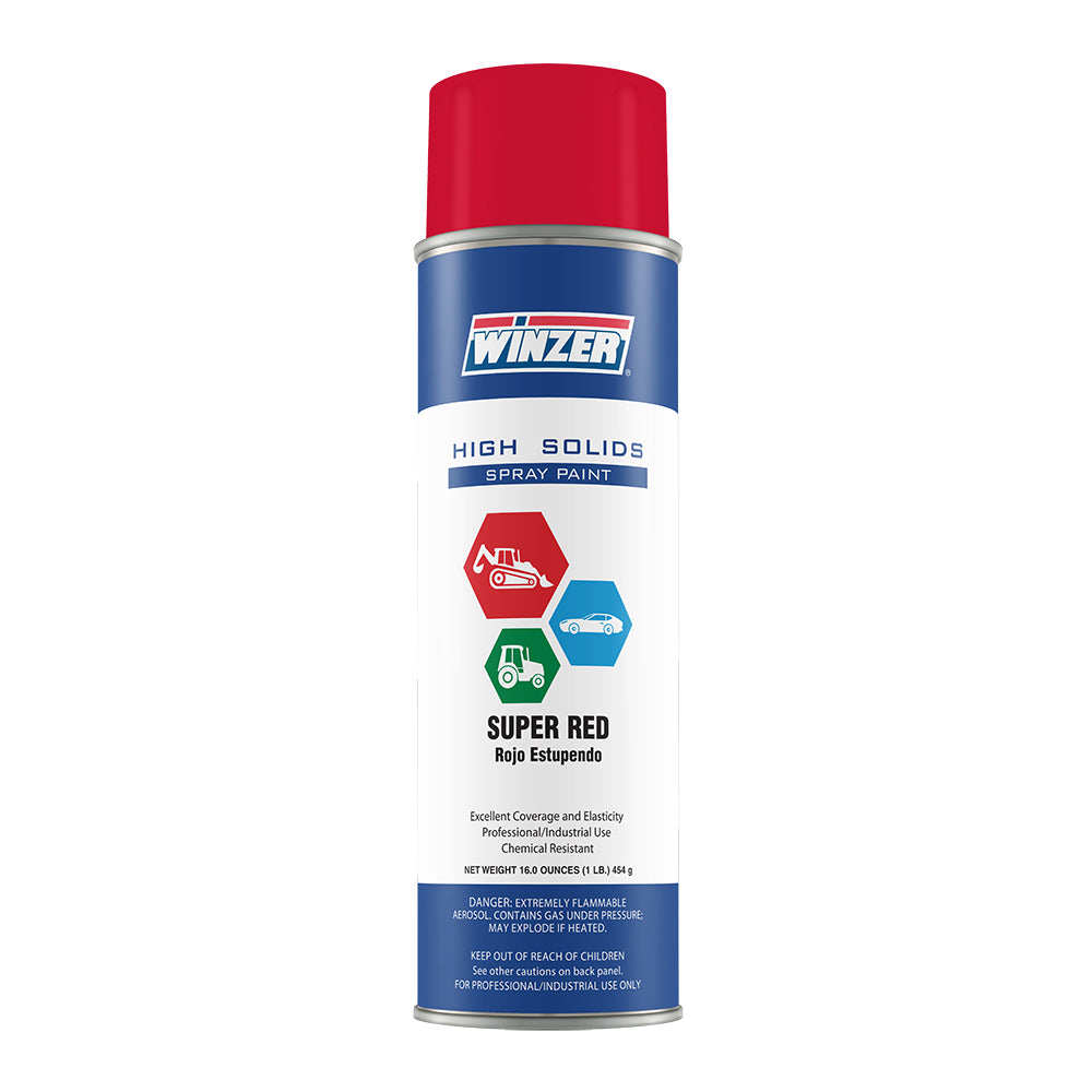 High Solids Gloss Super Red (American Freightways) Spray Paint - 16 oz Net Wt