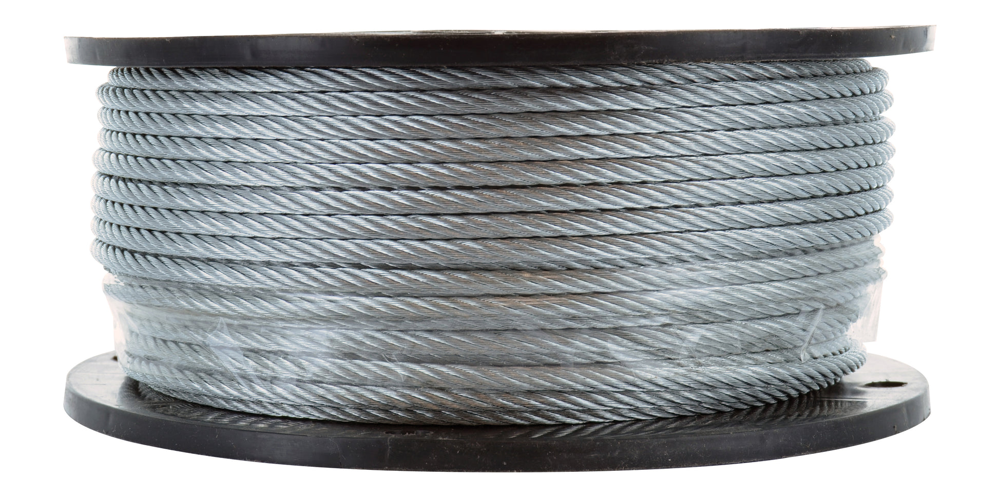 3/16 Inch x 250 ft 7X19 Strands 4200 Lb Clear Vinyl Coated High Carbon Steel Galvanized Aircraft Cable