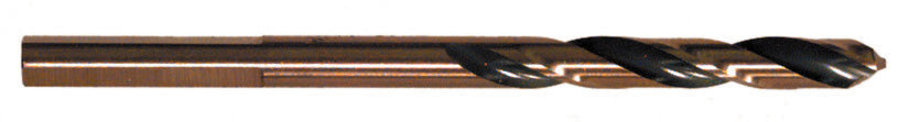 3/16 Inch X 3 Inch 135 Degree Split Point Gold High Molybdenum Tool Steel Mechanics Length Drill - Shop Pro