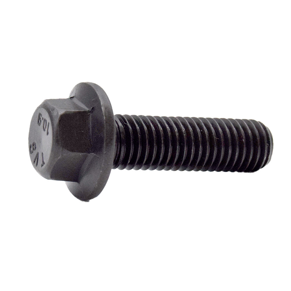 M8 x 1.25 x 50 Mm Reduced Head Hex Flange Screw Non Serrated Frame Bolts Plain Grade 10.9