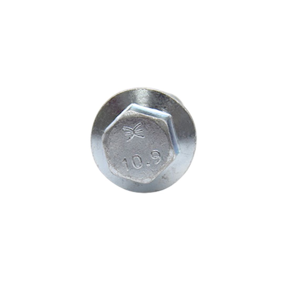 M10 x 1.50 x 45Mm Reduced Head Hex Flange Screw Non Serrated Frame Bolts Zinc Plated Grade 10.9