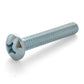 #4-40 x 7/8 Inch Coarse Zinc Plated Steel #1 Phillips Drive Pan Head Machine Screw - Clearance