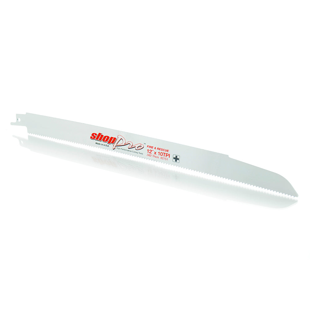 Shoppro 12 x 7/8 x 0.062 Fire & Rescue Reciprocating Saw Blade - 10 Tpi