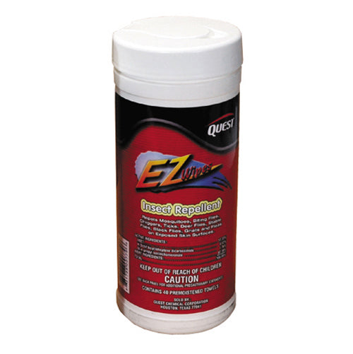 Quest Specialty Ez Wipes Insect Repellent Pre-Moistened Towels - 7 Inch X 11 Inch