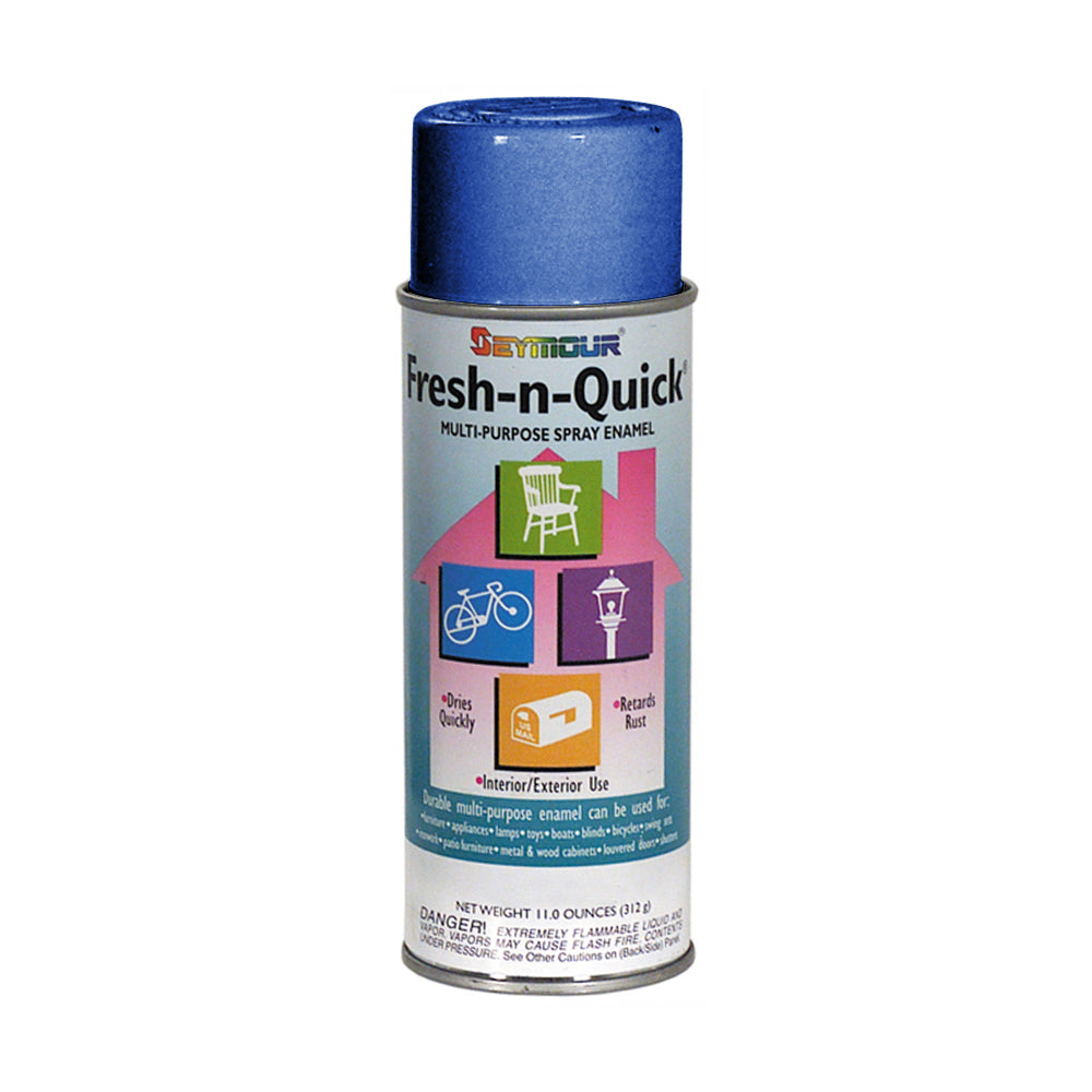 Seymour Economy Fresh N' Quick Gloss Paint Aerosol Dark Blue - 10 Oz Net Wt. - Aerosol
