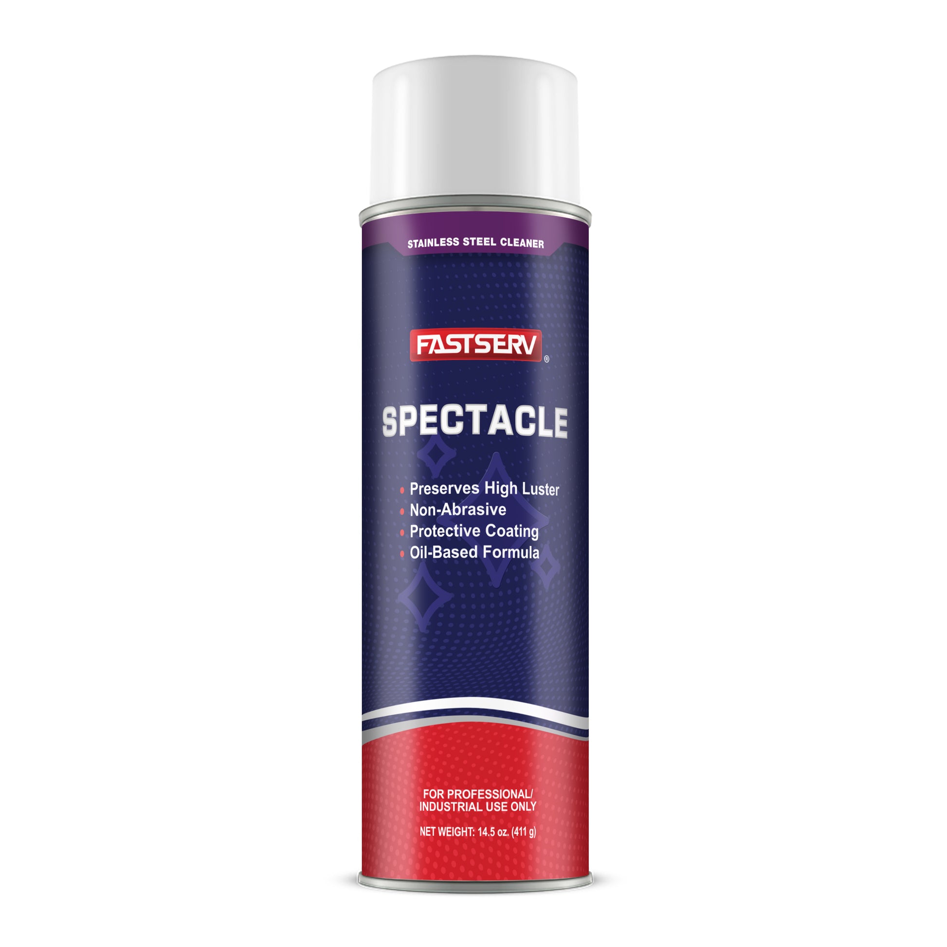 FastServ  Spectacle Stainless Steel Cleaner - 14.5 Oz Net Wt. Aerosol