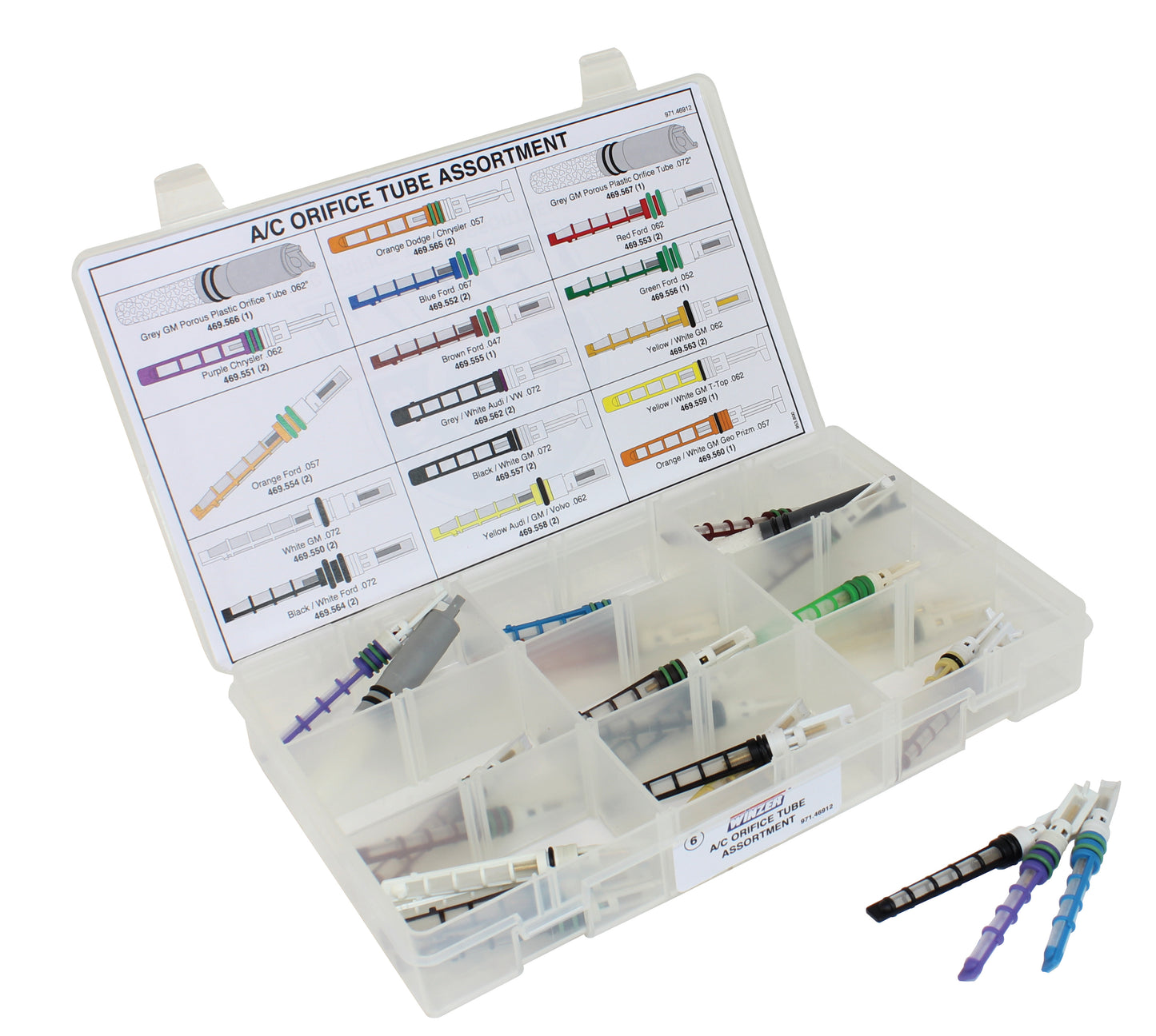 18 Piece A/C Orifice Tube Assortment - Supplier Pre-Built Kit