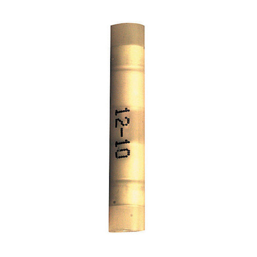 12-10 Gauge Butt Connector Window Type Nylon Insulated Yellow