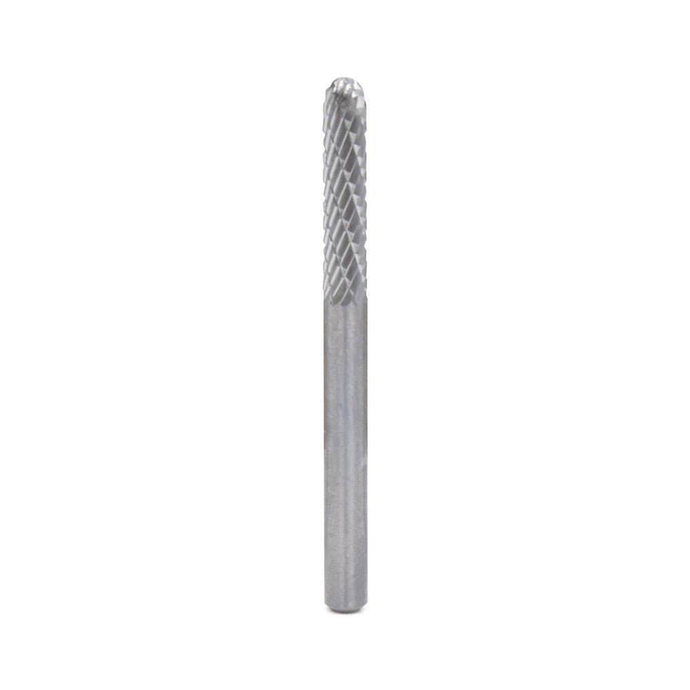1/8 Inch Cylindrical Ball Nose 1/8 Inch Shank Sc-42 Miniature Solid Carbide Bur
